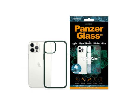 PanzerGlass ClearCaseColor Racing Green за Apple iPhone 12 Pro Max, прозрачен/зелен на супер цени