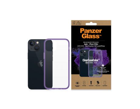 PanzerGlass ClearCaseColor Grape за Apple iPhone 13 mini, прозрачен/лилав на супер цени