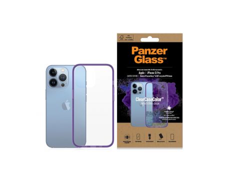 PanzerGlass ClearCaseColor Grape за Apple iPhone 13 Pro, прозрачен/лилав на супер цени