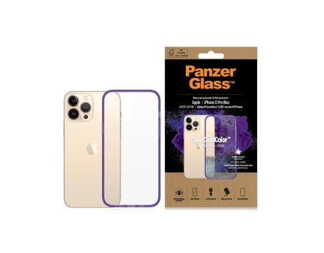 PanzerGlass ClearCaseColor Grape за Apple iPhone 13 Pro Max, прозрачен/лилав на супер цени