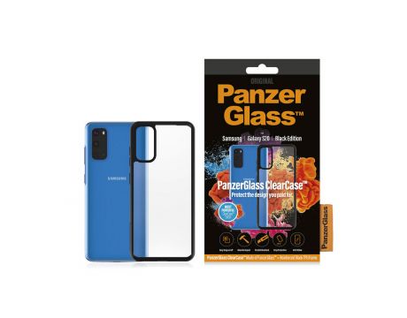 PanzerGlass ClearCase за Samsung Galaxy S20, прозрачен/черен на супер цени