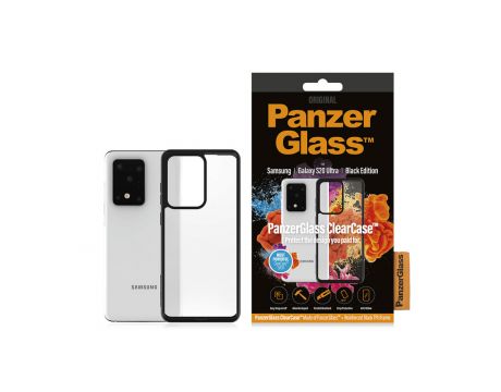 PanzerGlass ClearCase за Samsung Galaxy S20 Ultra, прозрачен/черен на супер цени