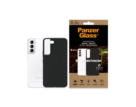 PanzerGlass Biodegradable Protection за Samsung Galaxy S22, черен на супер цени