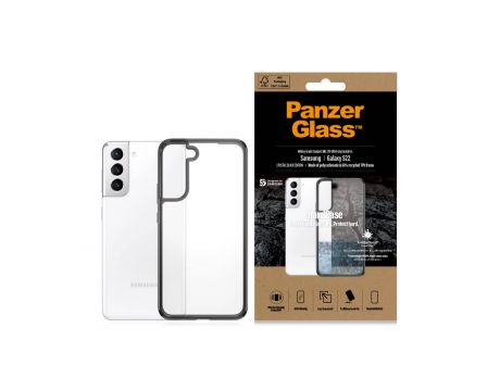 PanzerGlass HardCase за Samsung Galaxy S22, прозрачен/черен на супер цени