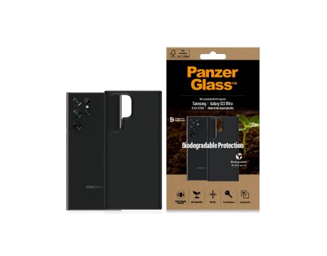 PanzerGlass Biodegradable Protection за Samsung Galaxy S22 Ultra, черен на супер цени