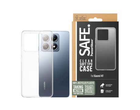 SAFE Soft TPU за Xiaomi 14T, прозрачен на супер цени