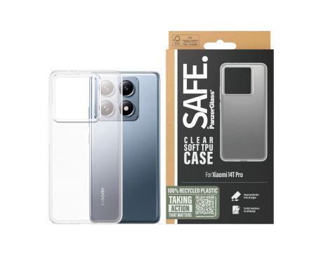 SAFE Soft TPU за Xiaomi 14T Pro, прозрачен на супер цени
