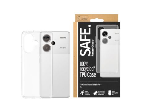 SAFE TPU за Xiaomi Redmi Note 13 Pro+ 5G, прозрачен на супер цени