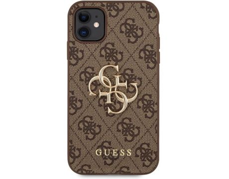 GUESS 4G Metal Logo за Apple iPhone 11, кафяв на супер цени