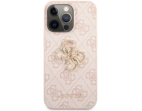 GUESS 4G Metal Logo за Apple iPhone 13 Pro Max, розов на супер цени