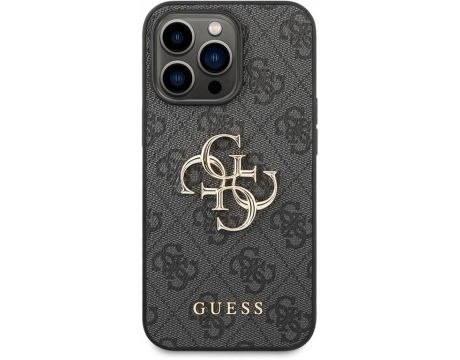 GUESS 4G Metal Logo за Apple iPhone 14 Pro Max, сив на супер цени