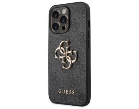 GUESS 4G Metal Logo за Apple iPhone 14 Pro, сив на супер цени