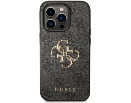 GUESS 4G Metal Logo за Apple iPhone 15 Pro, сив на супер цени