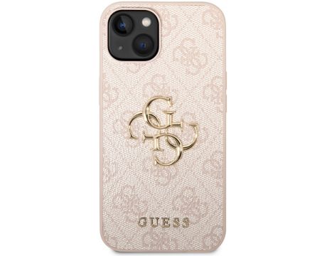 GUESS 4G Metal Logo за Apple iPhone 15, розов на супер цени
