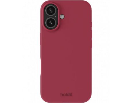 Holdit Silicone за Apple iPhone 16, червен на супер цени