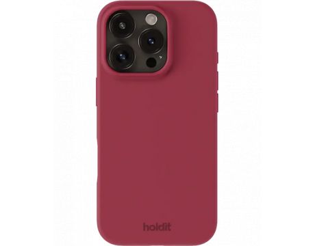 Holdit Silicone за Apple iPhone 16 Pro, червен на супер цени