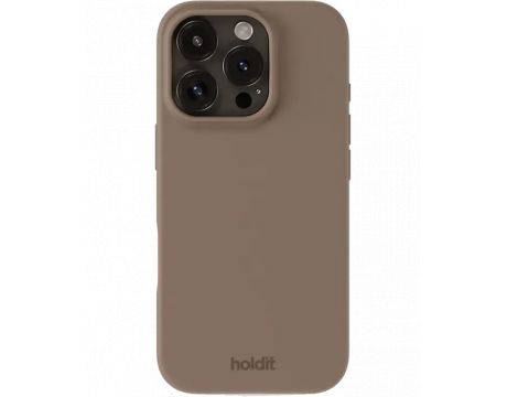 Holdit Silicone за Apple iPhone 16 Pro, кафяв на супер цени