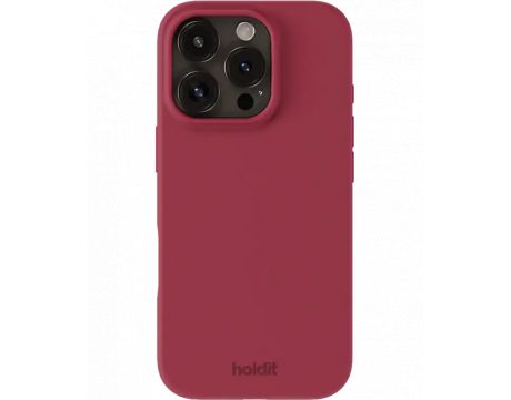 Holdit Silicone за Apple iPhone 16 Pro Max, червен на супер цени