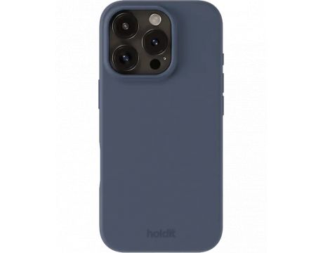 Holdit Silicone за Apple iPhone 16 Pro, тъмносин на супер цени