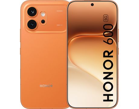 смартфон HONOR 600, 8GB, 512GB, Orange и безжични слушалки HONOR CHOICE на супер цени