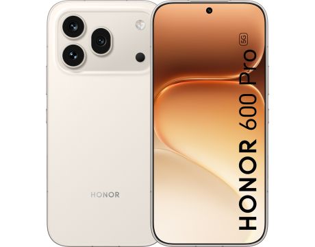 смартфон HONOR 600 Pro, 12GB, 512GB, Golden White и безжични слушалки HONOR CHOICE на супер цени
