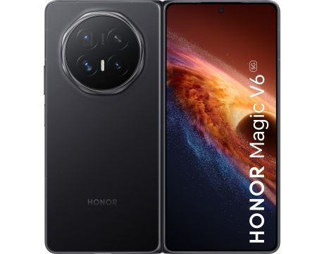 смартфон HONOR Magic V6, 16GB, 512GB, Black и смарт часовник HONOR Watch 6 на супер цени