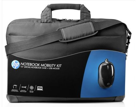 HP Mobility Kit 16" + мишка, черен на супер цени