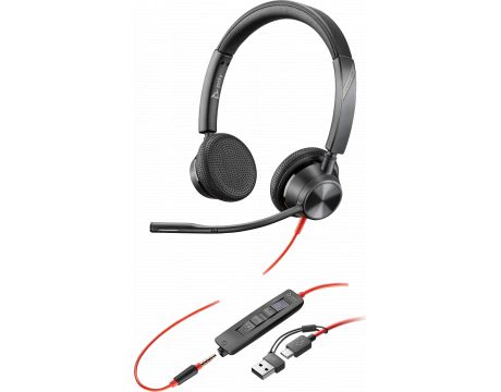 HP Poly Blackwire 3325 Microsoft Teams, черен на супер цени