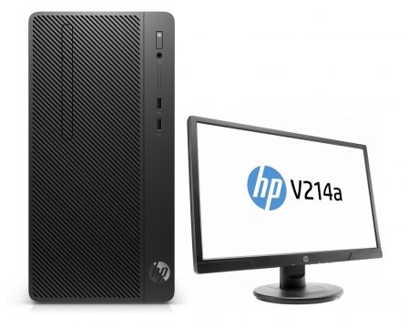HP Desktop Pro A MT + монитор HP V214a на супер цени