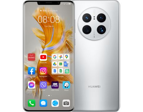 HUAWEI Mate 50 Pro, 8GB, 256GB, Silver + слушалки HUAWEI на супер цени