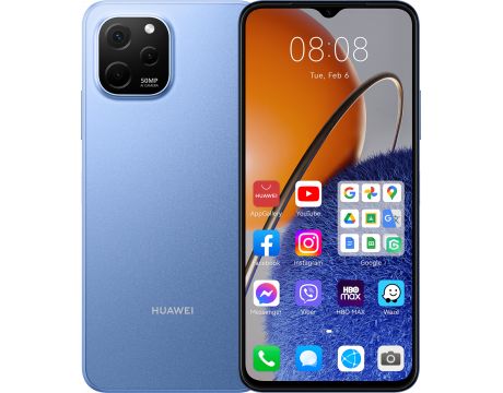 HUAWEI nova Y61, 4GB, 64GB, Sapphire Blue на супер цени