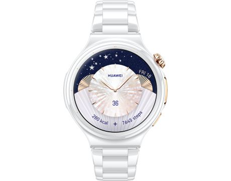 смарт часовник HUAWEI WATCH 6 Pro Ceramic Edition, Cellular, 43 мм, бял и безжични слушалки HUAWEI FreeBuds 7i на супер цени
