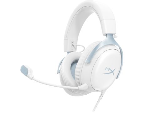 HyperX Cloud III, бял/син на супер цени