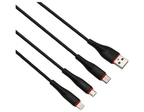 A+ USB към Lighting + USB Type C + Micro USB на супер цени