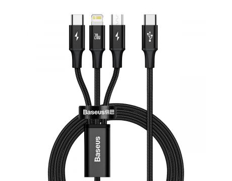 Baseus Rapid USB Type-C към Lightning/USB Type-C/micro USB на супер цени