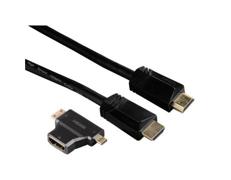 Hama HDMI към HDMI + Адаптер Mini HDMI към Micro HDMI на супер цени