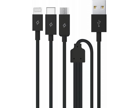 ttec Trio Charge USB към Lightning/USB Type-C/micro USB на супер цени