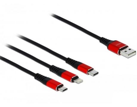 Delock USB към Lightning/Micro USB/USB Type-C на супер цени