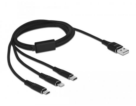 Delock USB към Lightning, micro USB, USB Type-C на супер цени