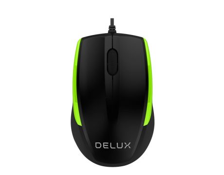 Delux M321BU, черен/зелен на супер цени