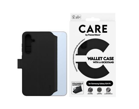 PanzerGlass Care Wallet за Samsung Galaxy S24 FE, черен на супер цени