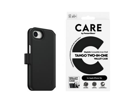 PanzerGlass CARE Tango Two-in-One MagSafe за Apple iPhone 16e/17e, черен на супер цени