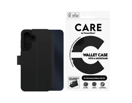 PanzerGlass Care Wallet за Samsung Galaxy A26 5G, черен на супер цени