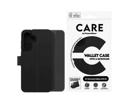 PanzerGlass Care Wallet за Samsung Galaxy A36 5G, черен на супер цени