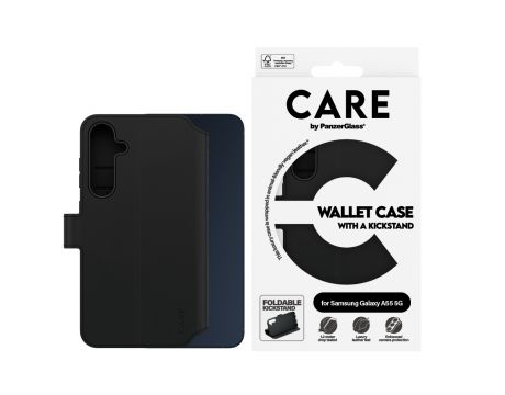PanzerGlass Care Wallet за Samsung Galaxy A55 5G, черен на супер цени