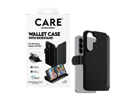 PanzerGlass Care Wallet за Samsung Galaxy A57 5G, черен на супер цени