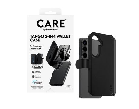 PanzerGlass Care Tango Two-in-One Wallet за  Samsung Galaxy S26+, черен на супер цени