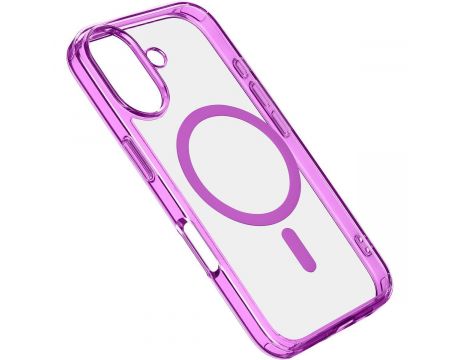 Cellular Line Iconic Mag за Apple за iPhone 16 Plus, прозрачен/розов на супер цени