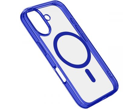 Cellular Line Iconic Mag за Apple за iPhone 16 Plus, прозрачен/син на супер цени