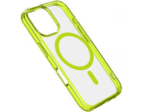 Cellular Line Iconic Mag за Apple iPhone 16 Pro, прозрачен/зелен на супер цени